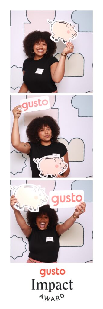 Gusto Payroll | 2024 Gusto Impact Award | The Photobooth Company